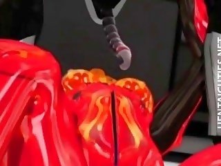 Costumed 3d hentai mai dâm được fucked lược