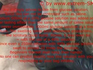 Instructions mov scrotal saline infusion inggris teks panjang