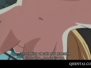 Hentai schoolgirl gets pink quim fucked in close-up